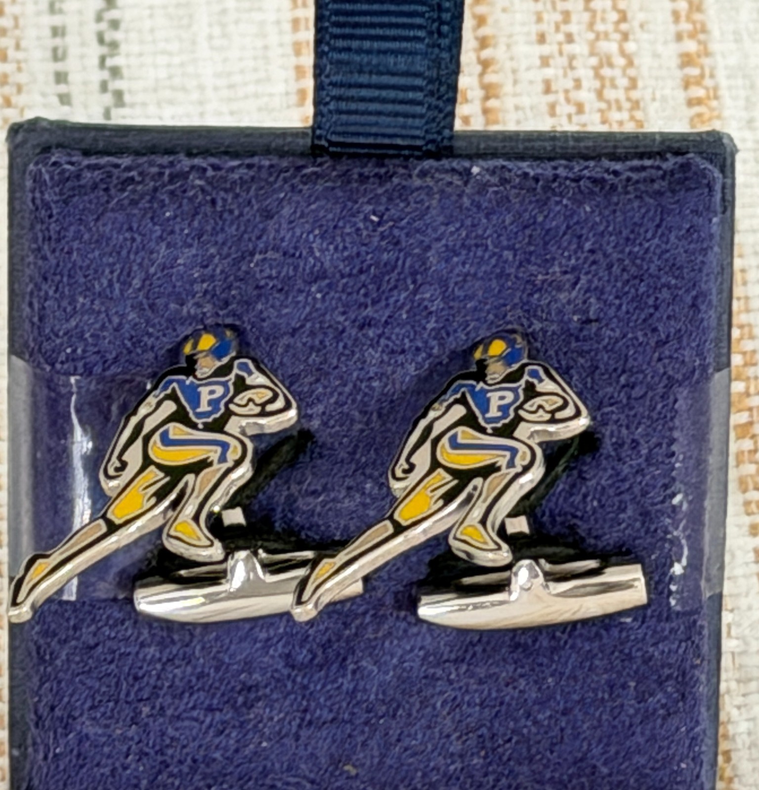 NWT Men’s Ralph Lauren Polo Rugby Football Player Cufflinks NEW WITH TAGS