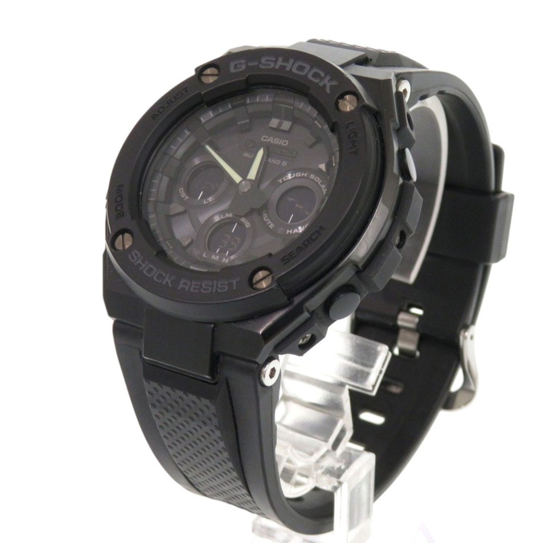 CASIO G SHOCK GST W300G 1A1JF SS Resin Black Tough Solar Watch CASIO