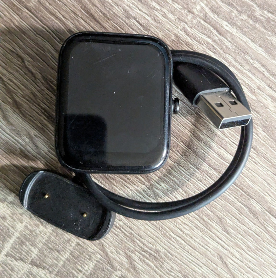 Amazfit Bip U A2017 Smartwatch Black SpO2 Tested w/ Charger No Band