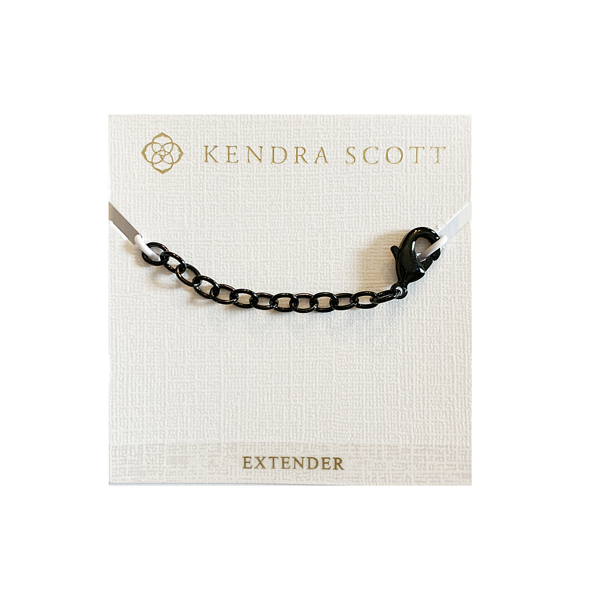 Kendra Scott 2 Inch Lobster Claw Extender in Gunmetal Plated
