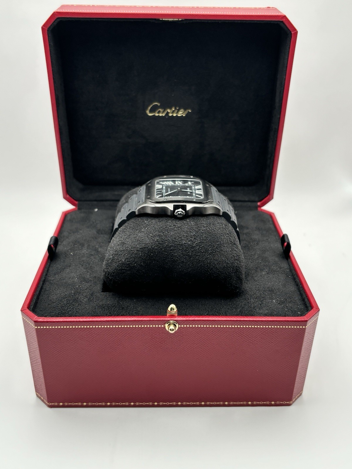 Cartier Santos de Cartier, Black Dial. Luxury. WSSA0039