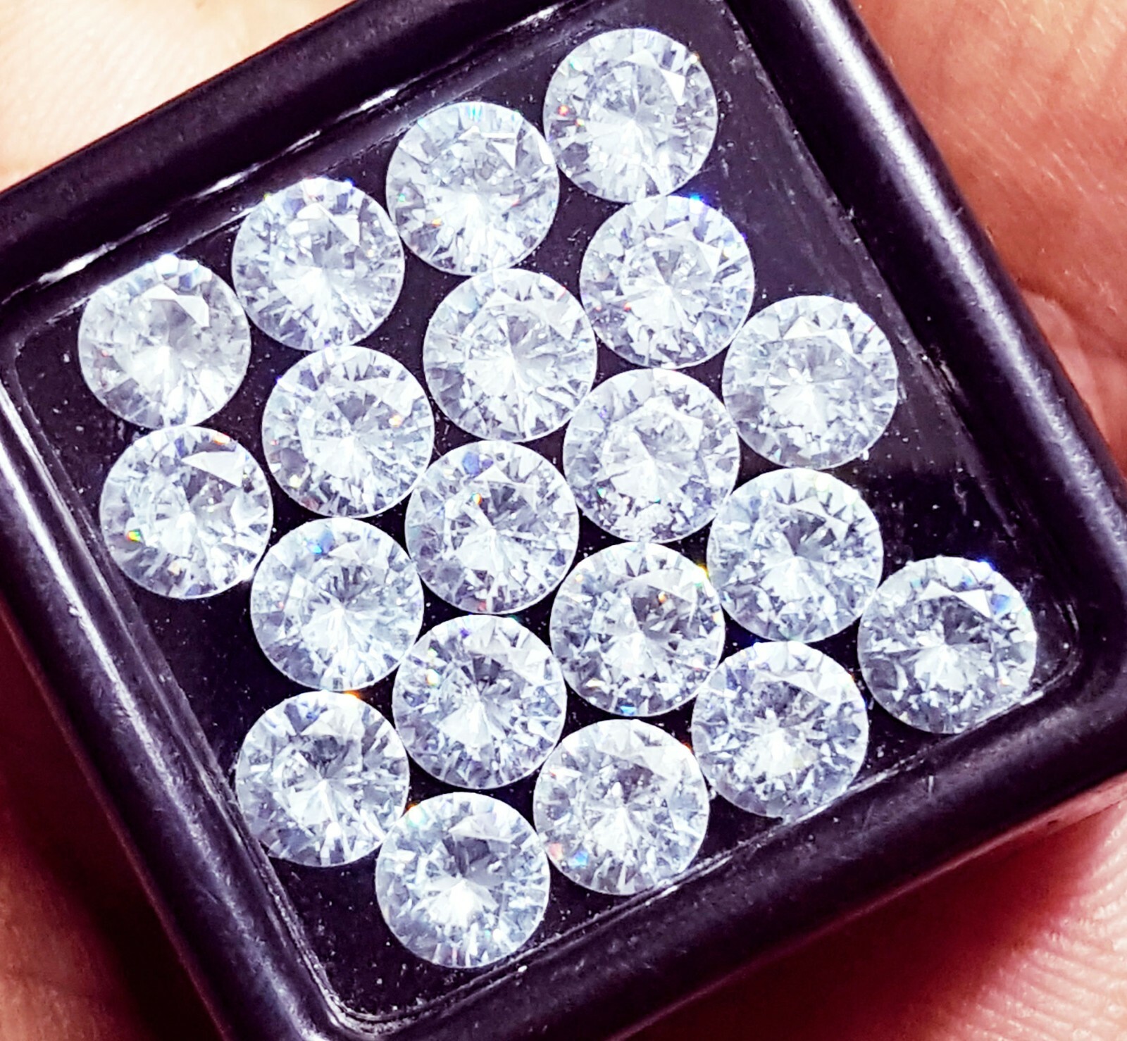 Round Shape White Sapphire Lot Approx. 5×5 mm 20 pcs Loose Gemstone ~~Free Gift