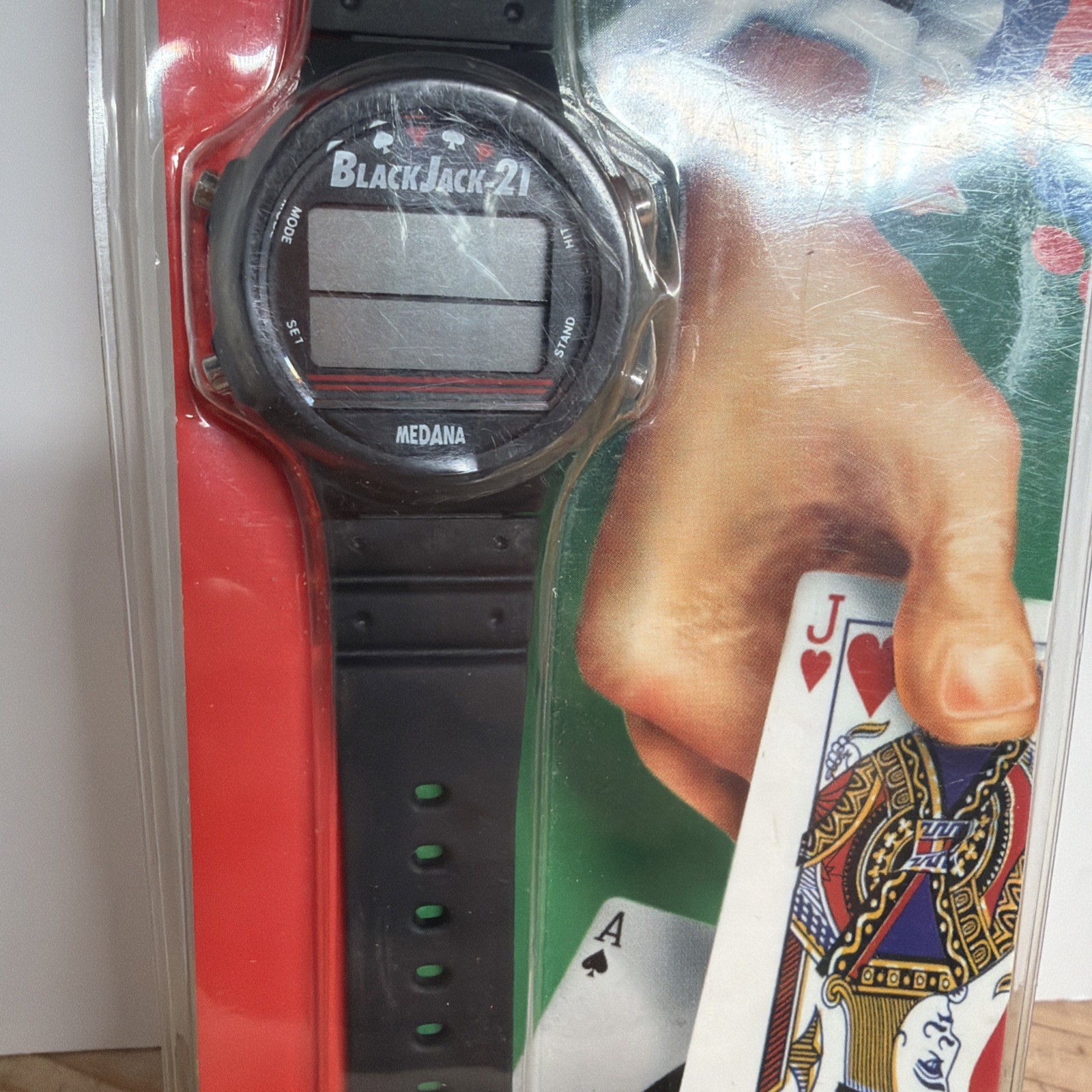 New Sealed Blackjack Video Game Watch By Medana. Play Blackjack On Your Wrist! F