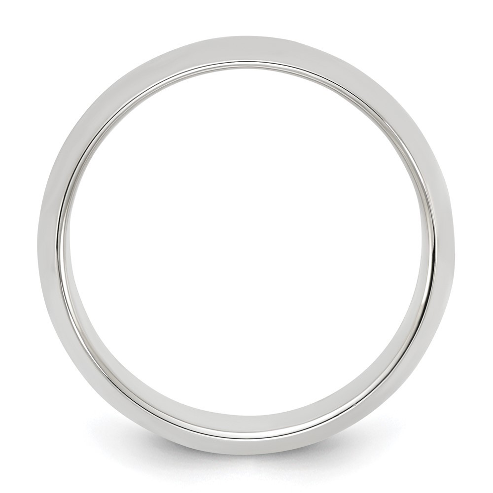 Sterling Silver 8mm Half Round Band Ring Size 9 for Men’s