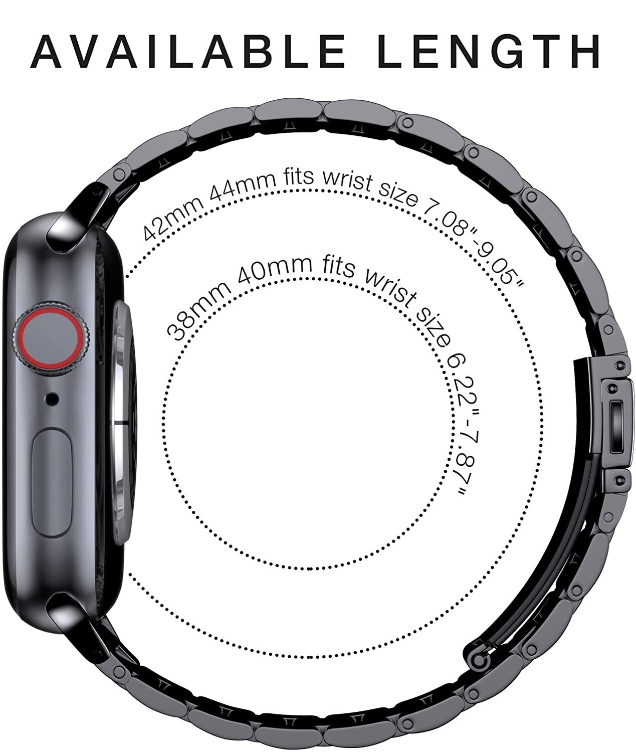 Apple Watch Band Stainless Steel iWatch Strap 38 40 41 42 44 45mm for All Series