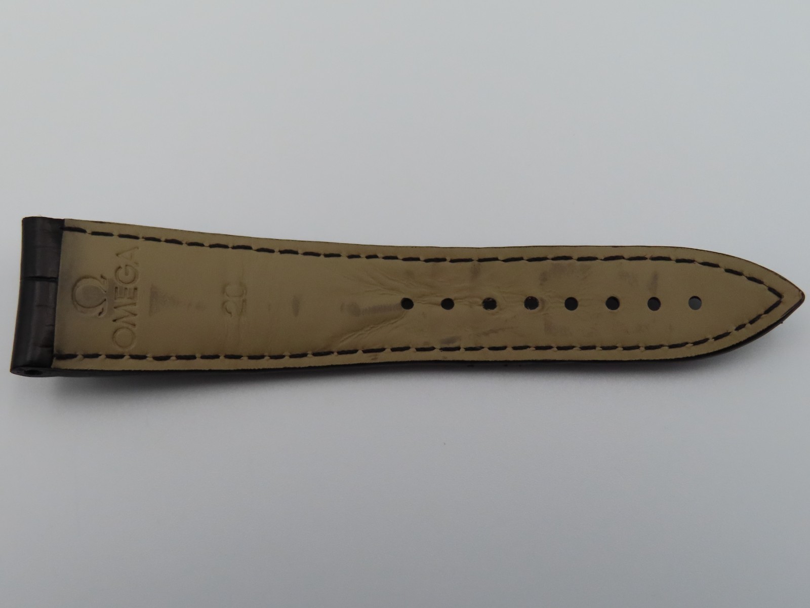Omega Speedmaster ’57 Black Leather 20mm Strap w/ OEM Push-Button Deployant
