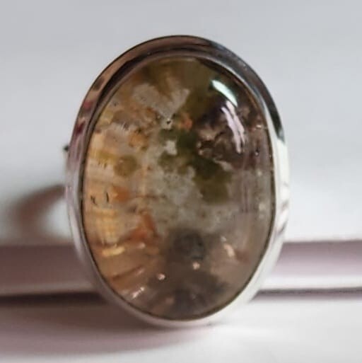 GARDEN QUARTZ NATURAL GEMSTONE 925 STERLING SILVER HANDMADE JEWELRY RING 3 TO 12