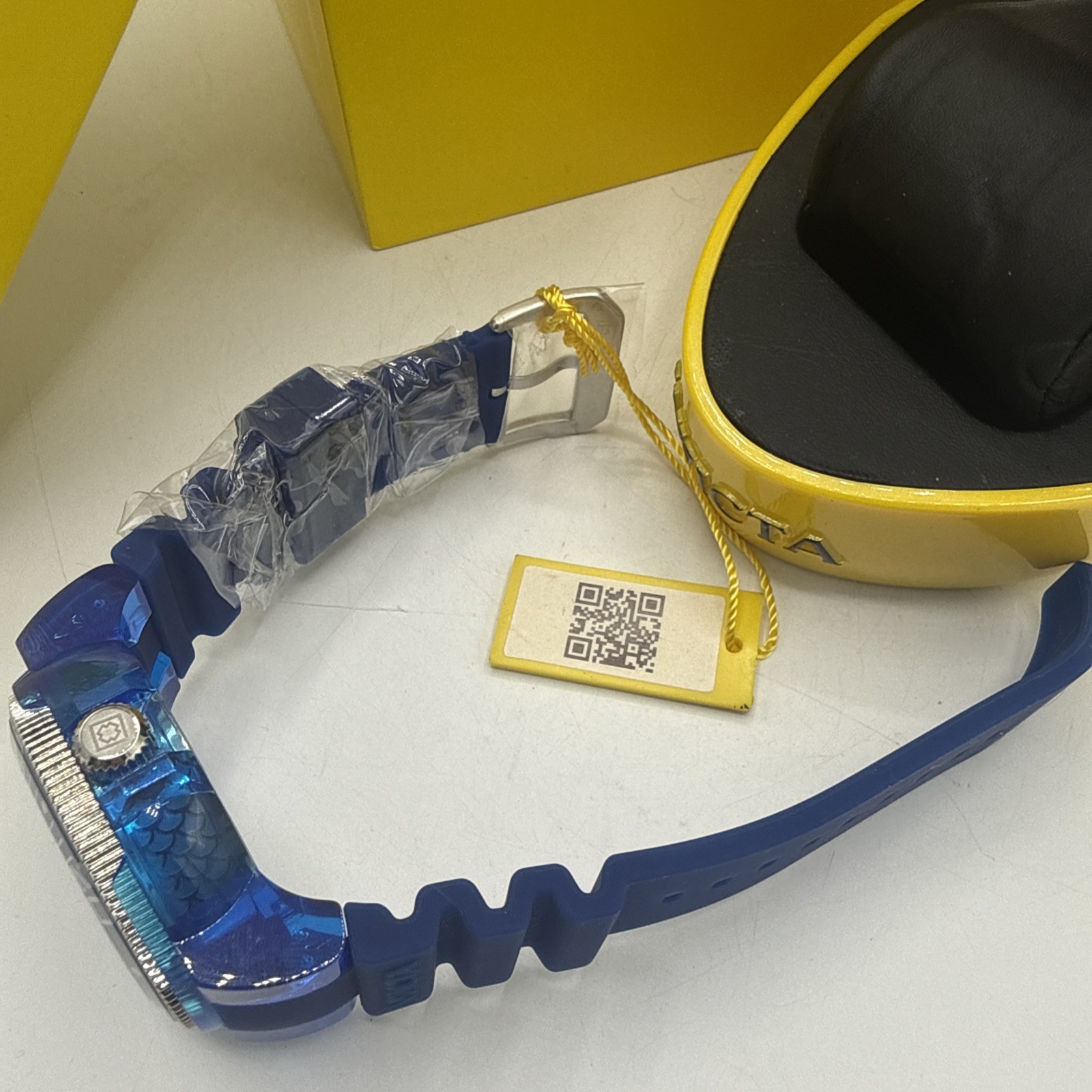 Invicta I-Force 19251 51mm Chronograph Watch w/ Rare Yellow Helmet Case
