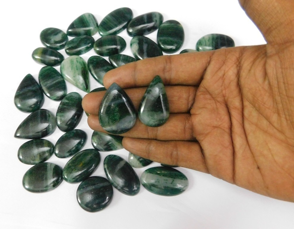 Green Jasper Gemstone For Earring, Pendant, Necklace Jewelry Making 71303