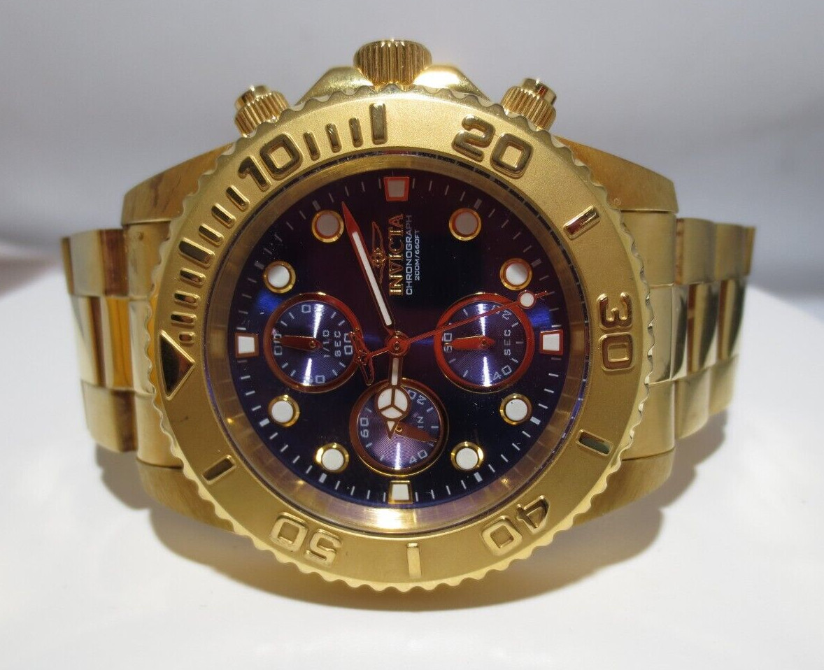 MEN’S INVICTA 19157 QUARTZ CHRONOGRAPH WATCH 43.50 MM CASE 6.75″ LONG (127882-4)