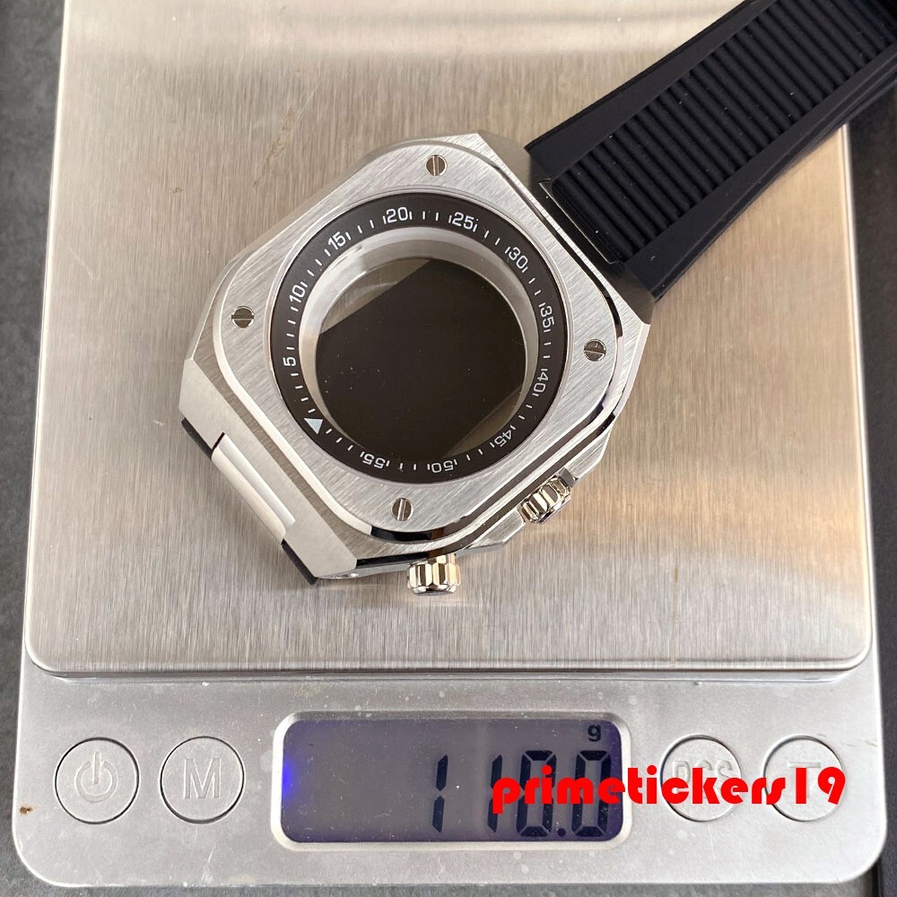 42mm Watch Case Band Sapphire+Chapter Ring Exhibition Back Fit NH35 NH36 NH38