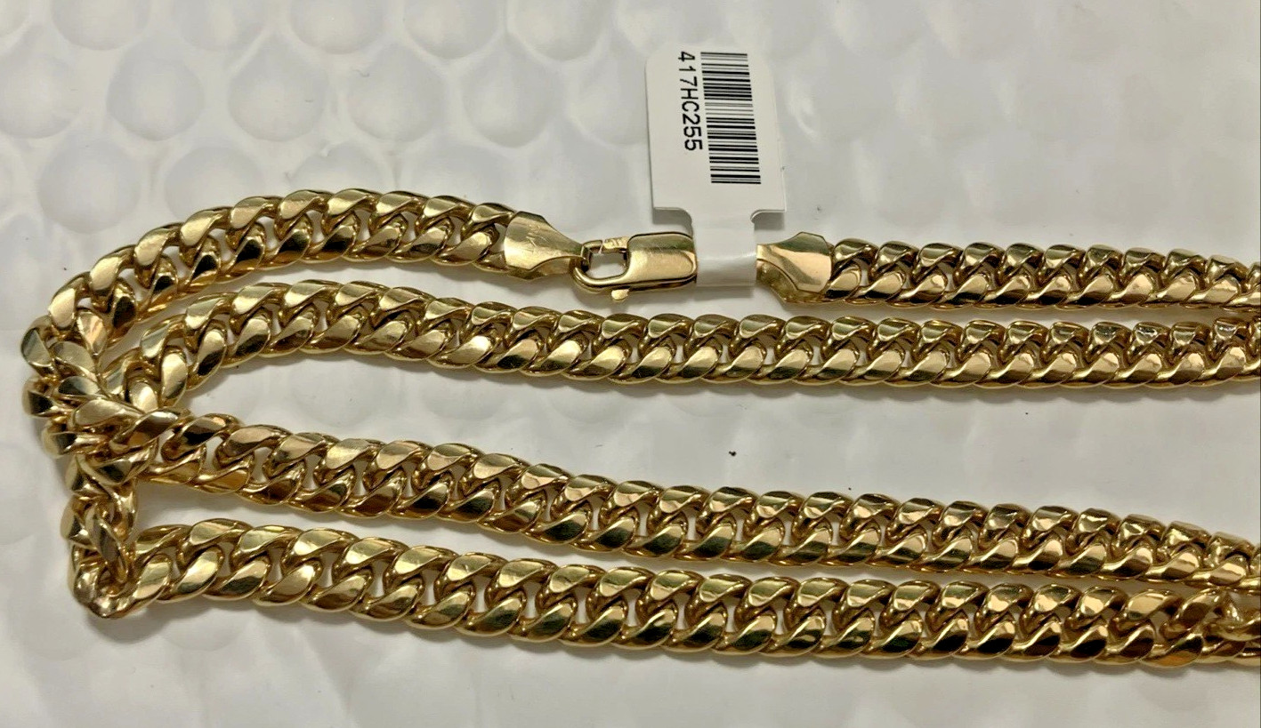 10kt Real Gold Cuban Link Chain 25.5 Grams 7mm 24” OCH Brand New with Tag 10k