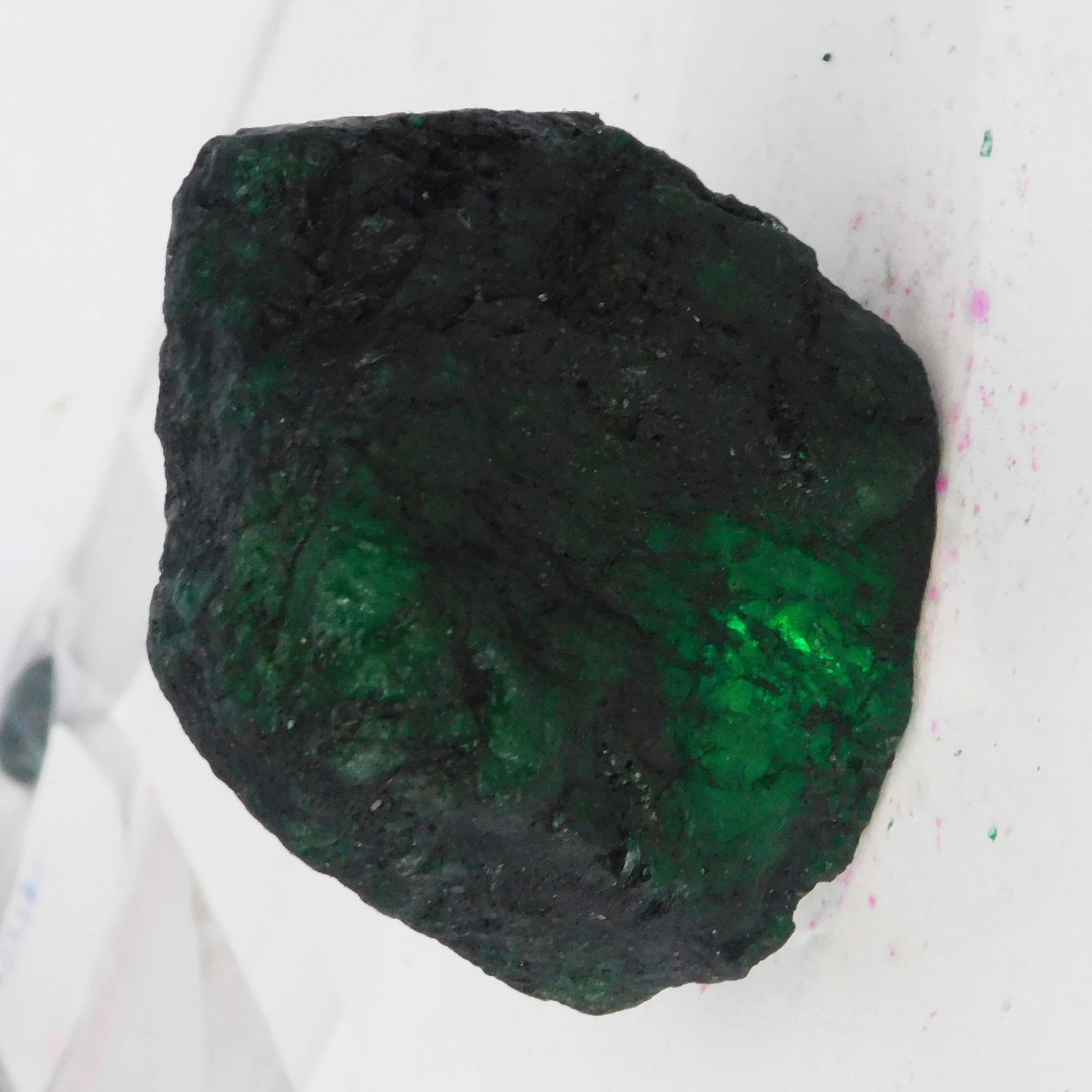 Uncut Natural Green Emerald 75.3 Ct Certified Rough Loose Gemstone Free Delivery