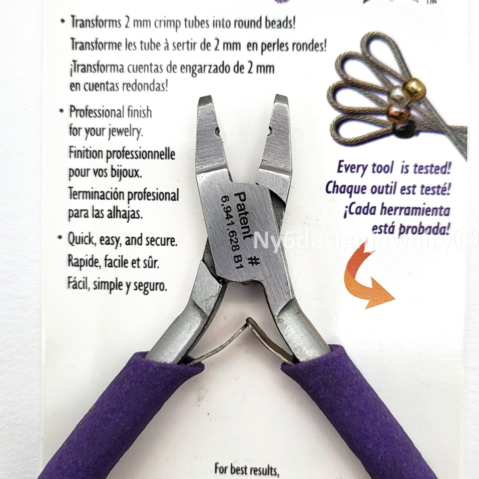 Beadsmith Universal Magical Crimper Tool – Patented 2mm Jewelry Crimping Tool