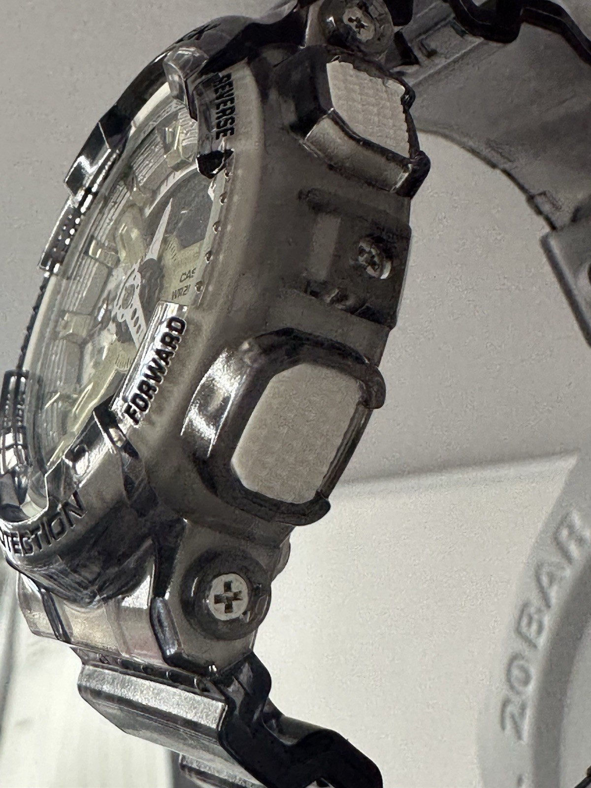 Casio G-Shock GMA-S110GS-8A Transparent Gray Resin Band Men’s Watch