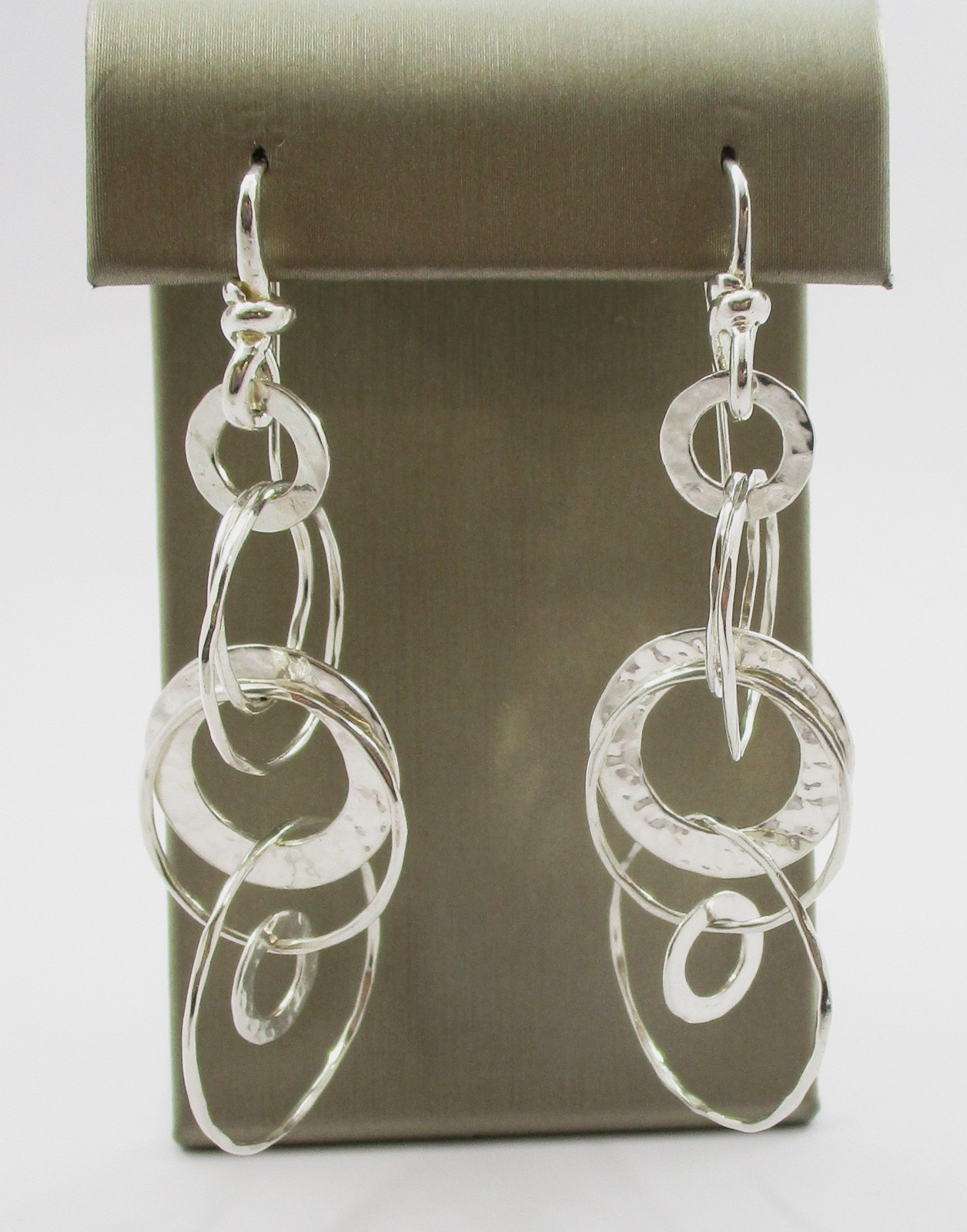 Ippolota Sterling Silver Jet Set Classico Dangle Earrings 9.28 Grams 2 3/4″