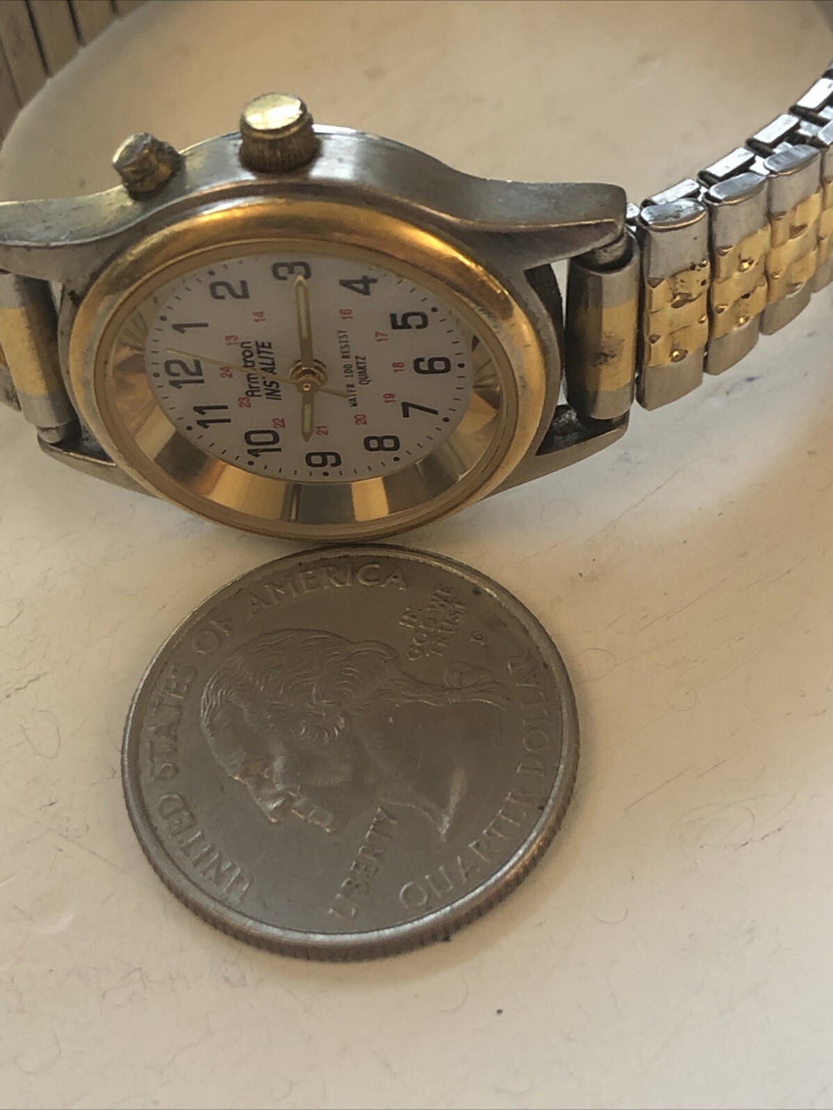 Armitron Instalite Women’s Watch NEW BATTERY
