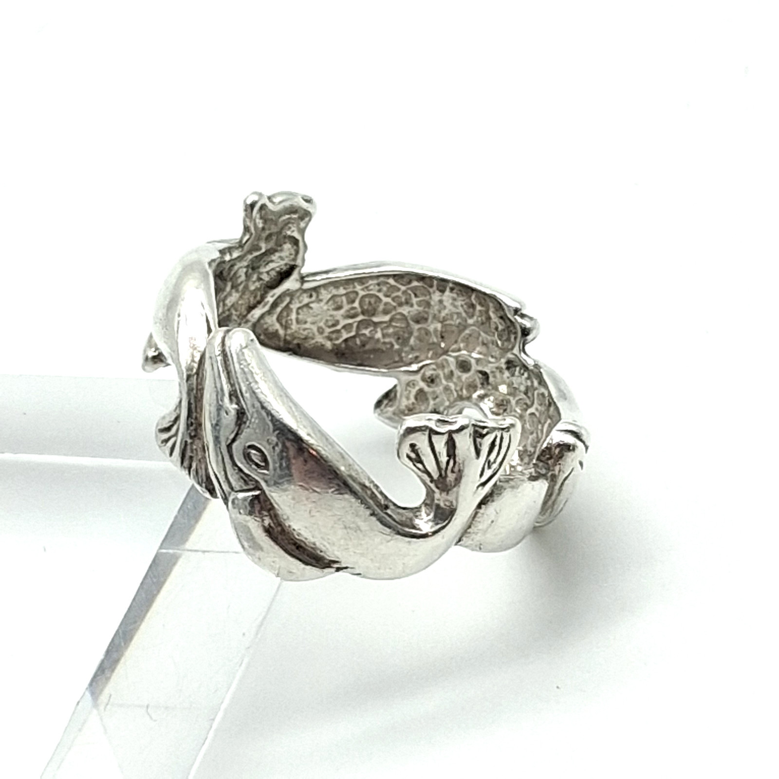 Vintage OTTO Sterling Silver 925 Whale Ring Sz 7
