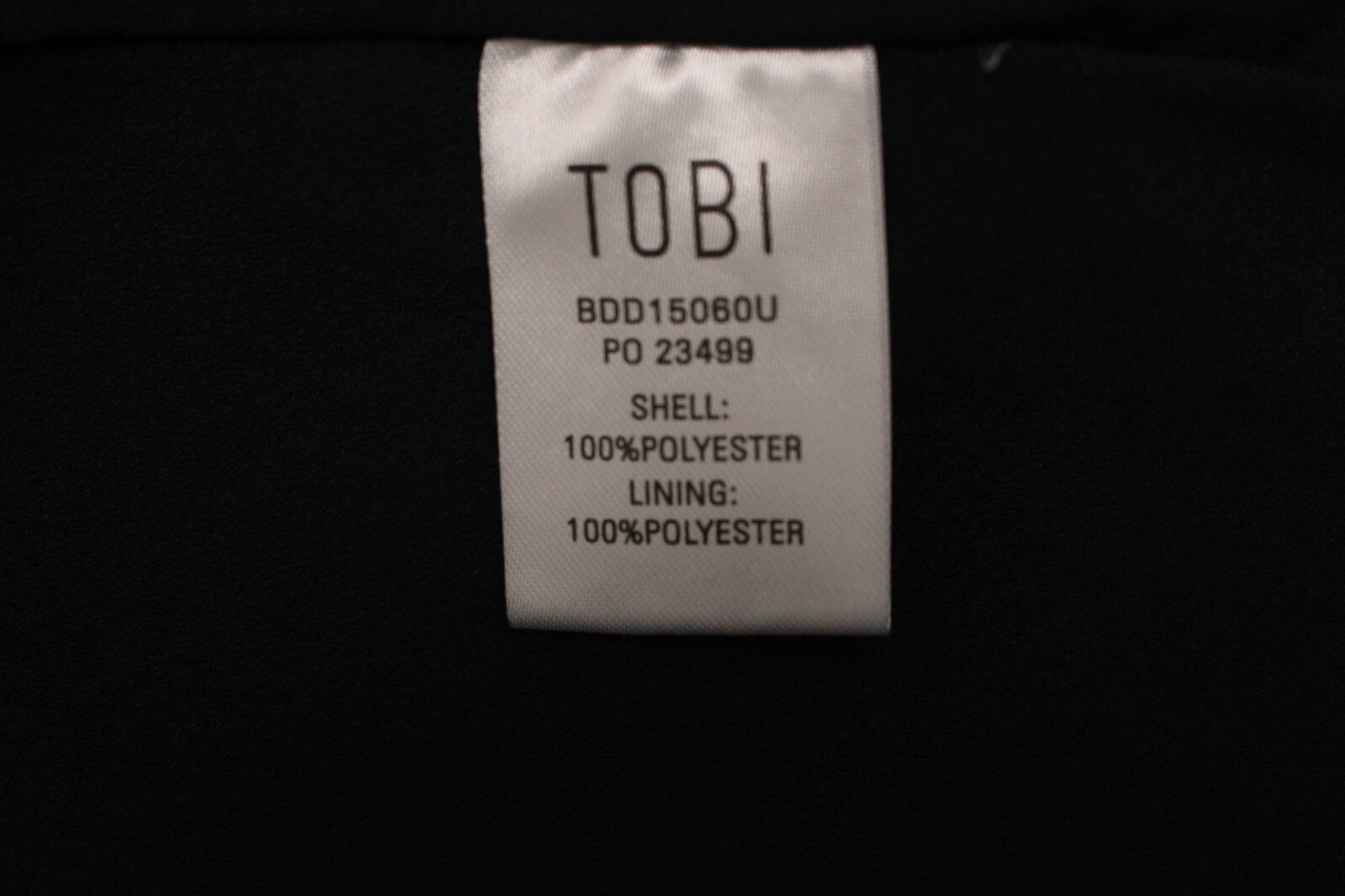 TOBI Girl dress size S/P Dark Navy Short fully lined 100% polyester shell