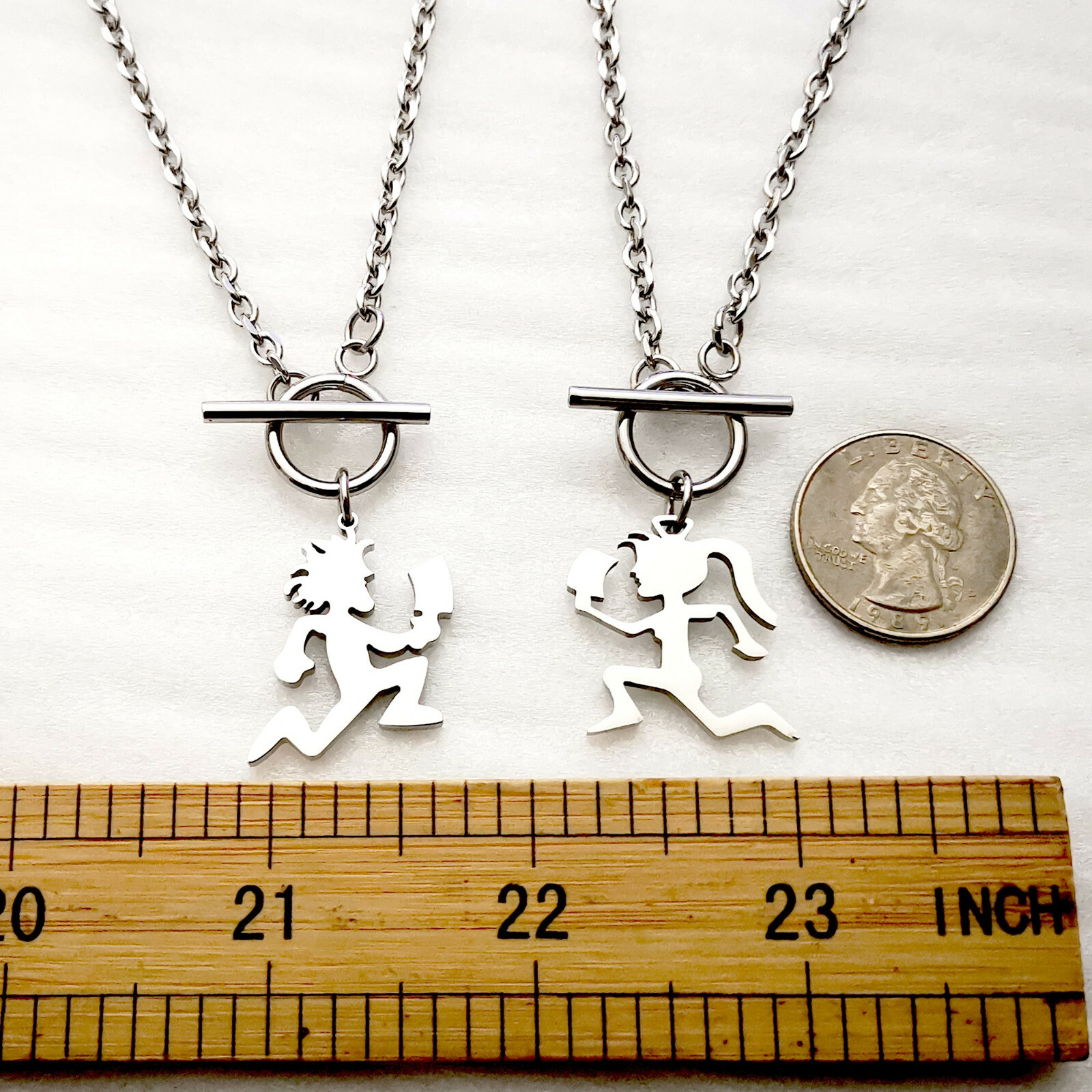 Insane Clown Posse Toggle Clasp hatchemtan Juggalette necklace pendant 16-40inch