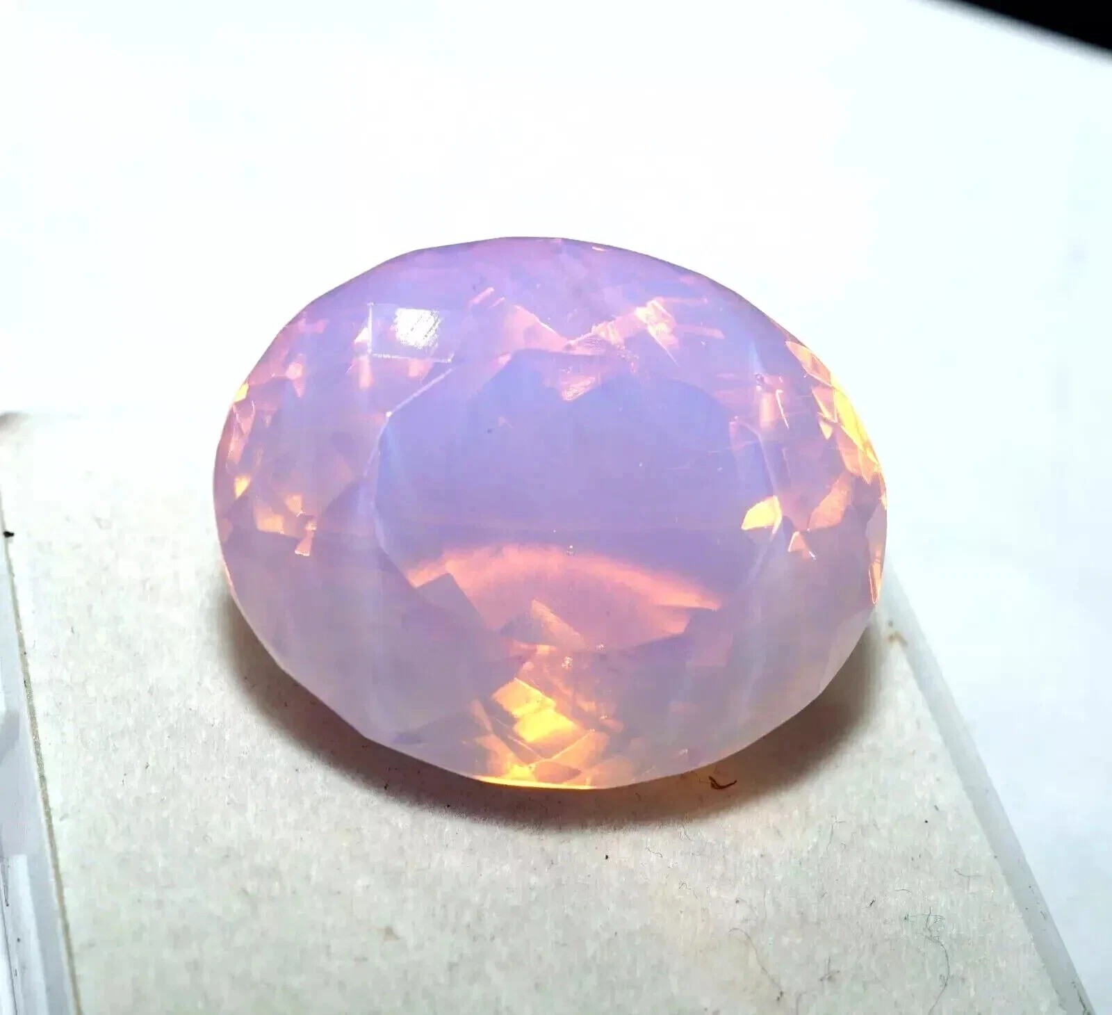 Welo Australian Pink Opal Oval Cut 94-96 Ct Natural Loose EGL Certified Gemstone