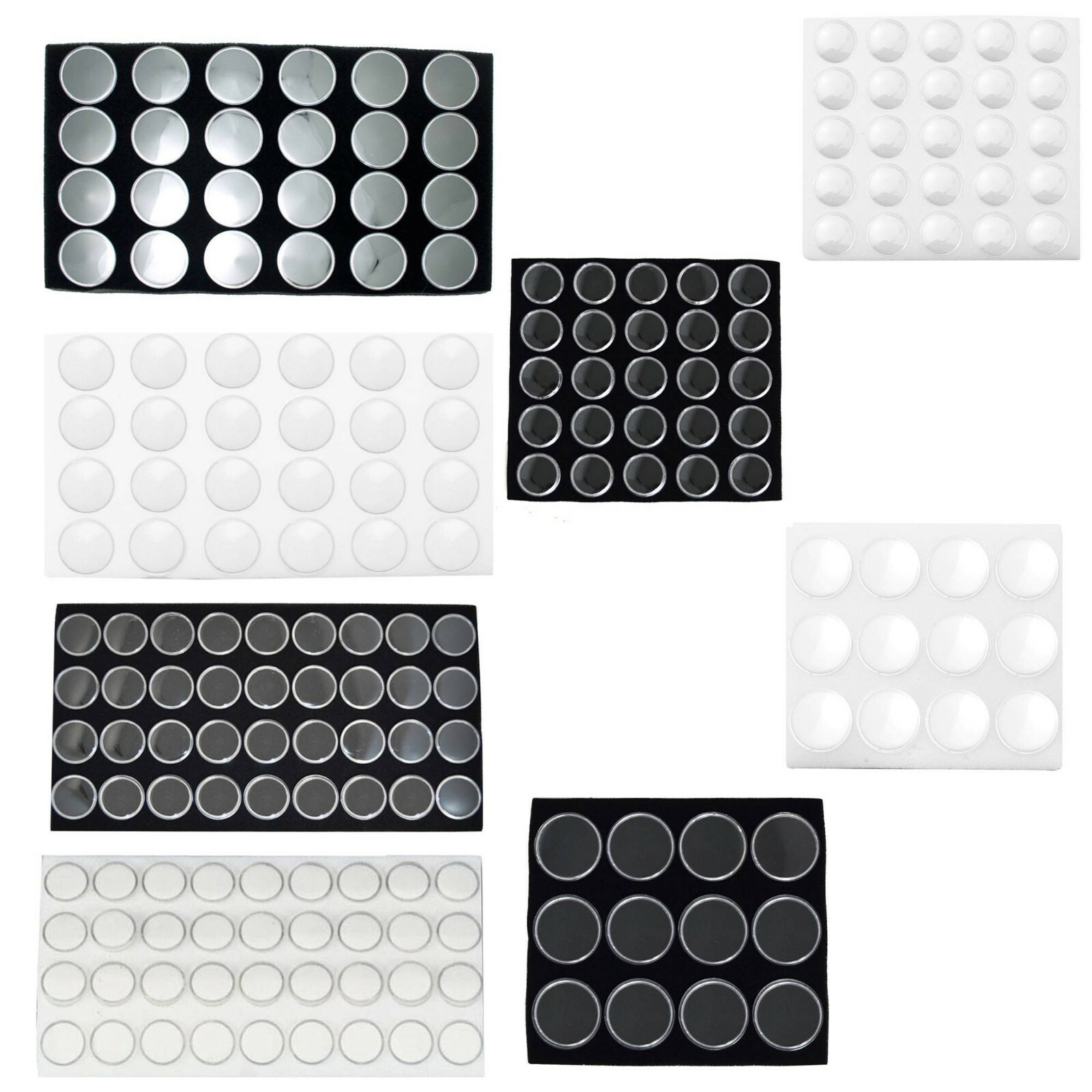 Gem Jars Tray Liners Gemstone Jars Gems Organizer 24~36~50 Gemstone Jar Liners