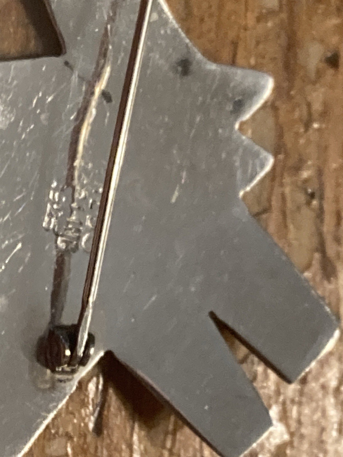 Keith Haring Barking Dog Figure Pin Brooch Sterling Lg 18.3g Vintage RARE🔥🔥