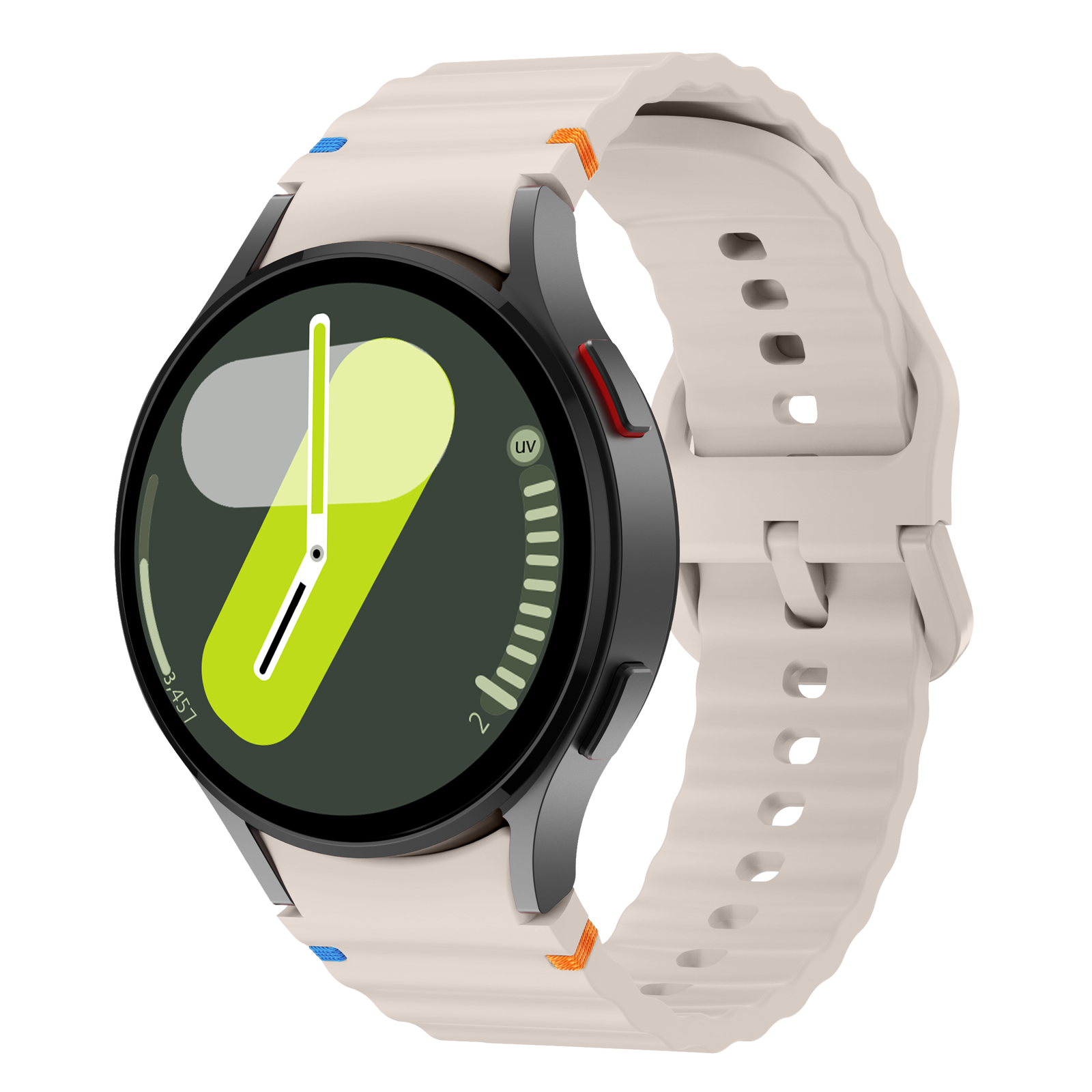 For Samsung Galaxy Watch 7/6/5/4/FE 40/44/47mm Sport Silicone Watch Band Strap