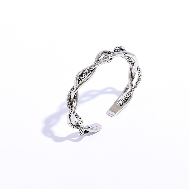 Zinc Alloy Bracelet Luxury Hundred Open Bracelet Thick Cuff Bracelet Bangle