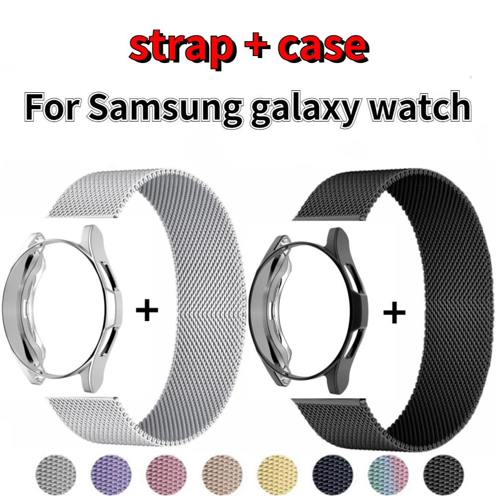 20mm Milanese Strap+Case Watch Band For Samsung Galaxy Watch Active 2 40mm 44mm