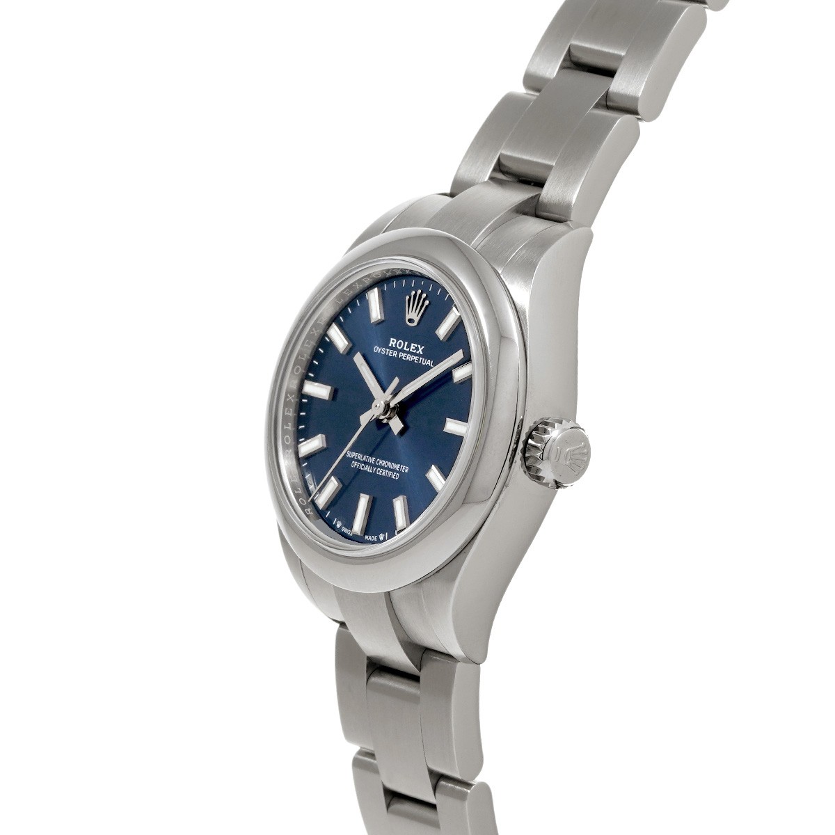 ROLEX Oyster Perpetual 28 276200 Bright blue WATCH 728572