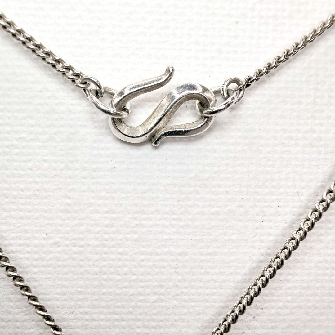 Wright & Teague Sterling Silver Bee Pendant Necklace 46cm