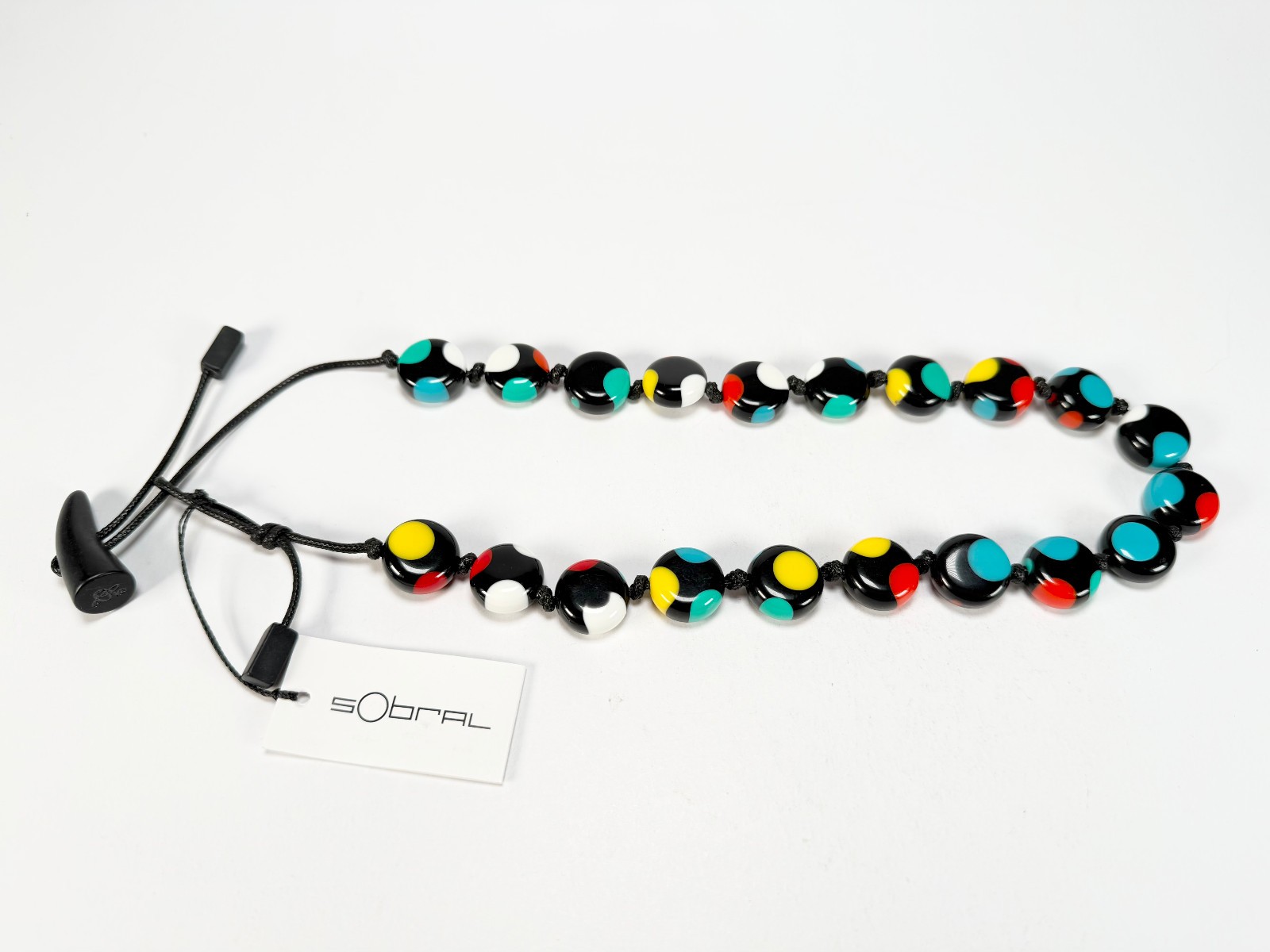 Sobral – Dots “Yoi” Multi coloured Dots Resin Necklace ( 005358 )