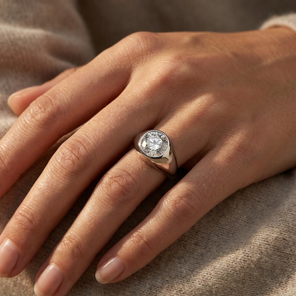2.75ct F Round Lab Grown Diamond Engagement Ring 18K Yellow Gold IGI Certified