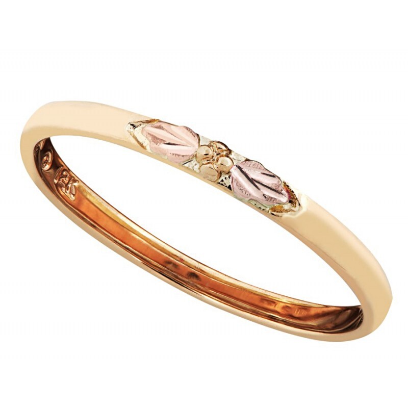 Landstrom’s 10K Black Hills Gold Thin Yellow Gold Stackable Ring Size 9 FAST SH
