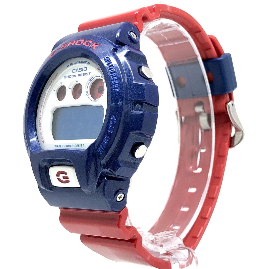 G-Shock DW 6900AC 2 blue red series glossy paint color LCD 3rd graphic stars and