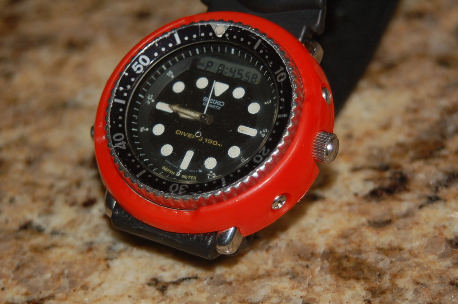seiko H558-5000 5009 ARNIE 5-shrouds-BLACK,YELLOW,GRAY,BLUE,RED +3 screws tuna