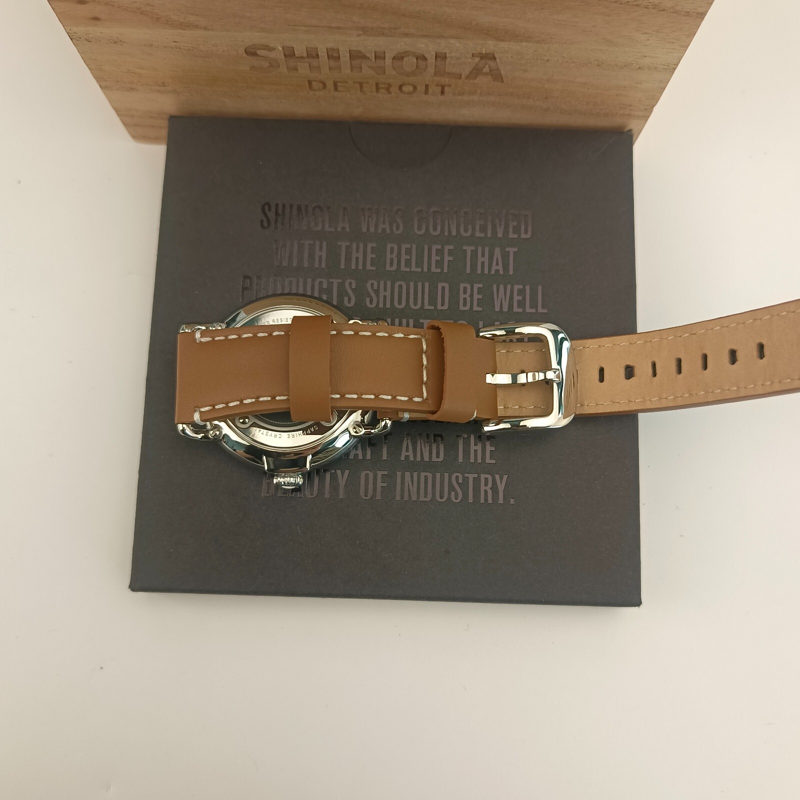 Shinola The Runwell Men’s 41mm with Tan Leather Strap Chronograph Quartz Watch