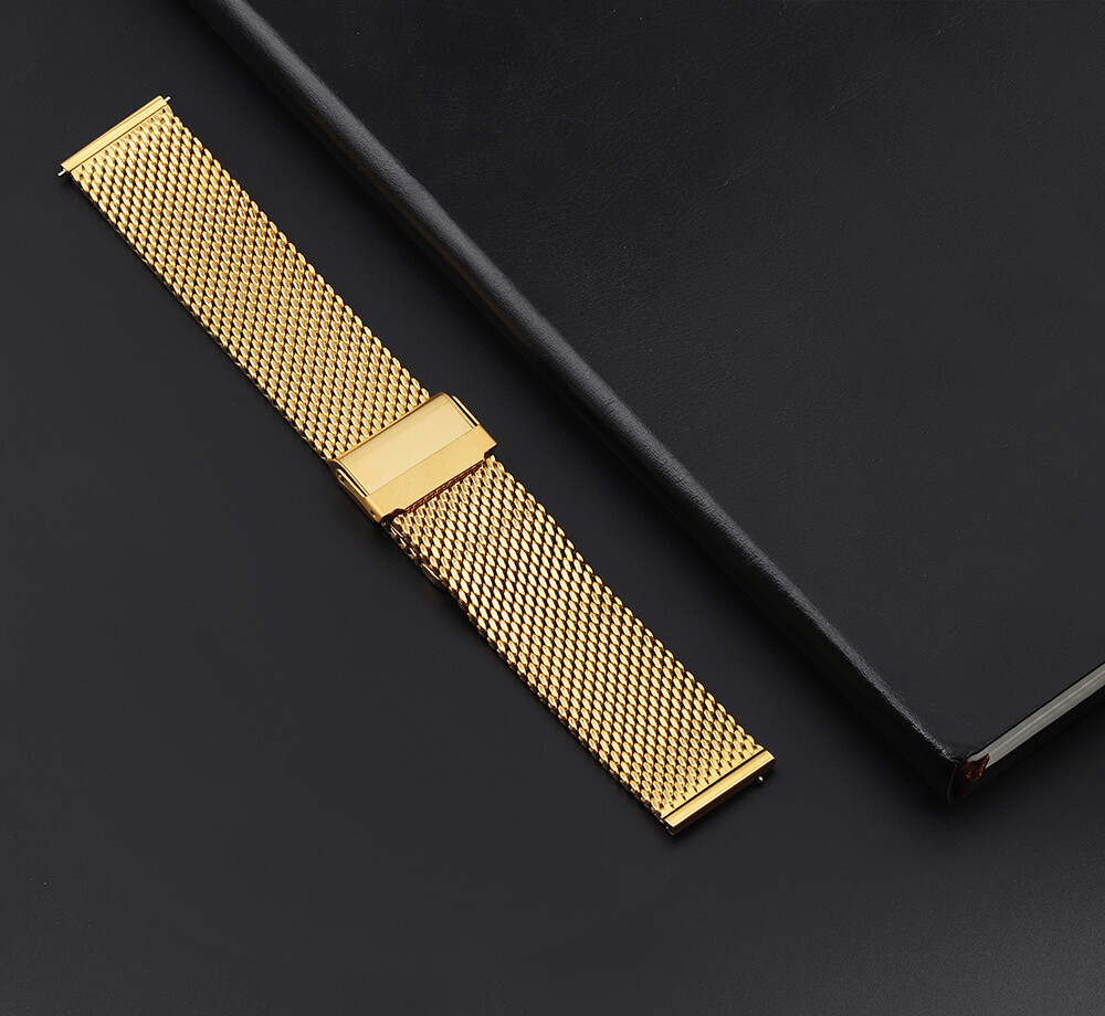Metal Woven Mesh Watch Strap 18mm 20mm 22mm 24mm 316L Stainless Steel Watch Band