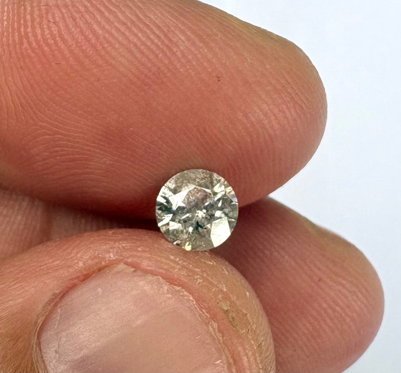 0.68 Carat Fancy Brownish Gray Round Brilliant Natural MINED Loose Diamond 5.59m