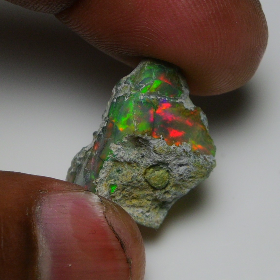 Jewelry Grade Black Opal Rough 11.70 Ct, Natural Ethiopian Opal Raw, Fire Opal