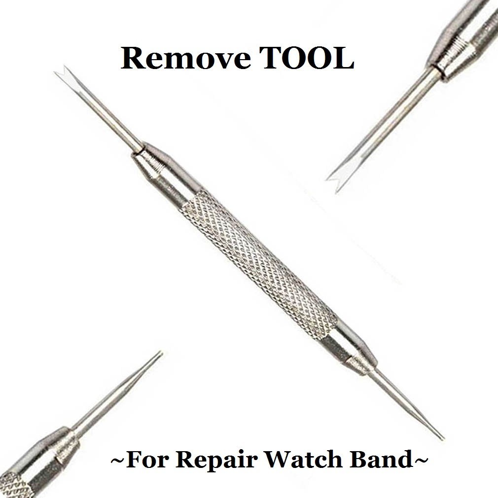 4 PCS Watch Lug Pin Spring Bars 13 14 16 18 20 22 24 26 mm + Remover Tool