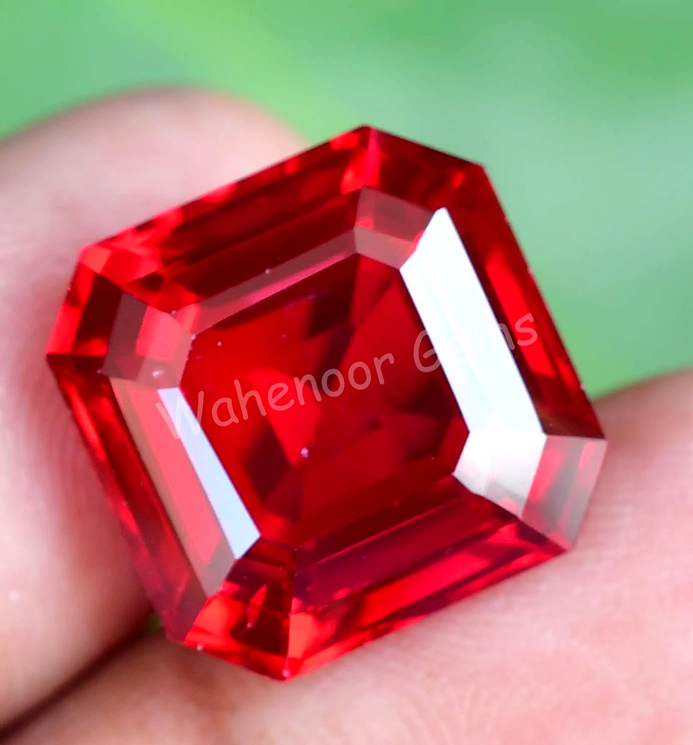 21.25 Ct Natural Blood Red Ruby Emerald Certified Mozambique Stunning Gemstone