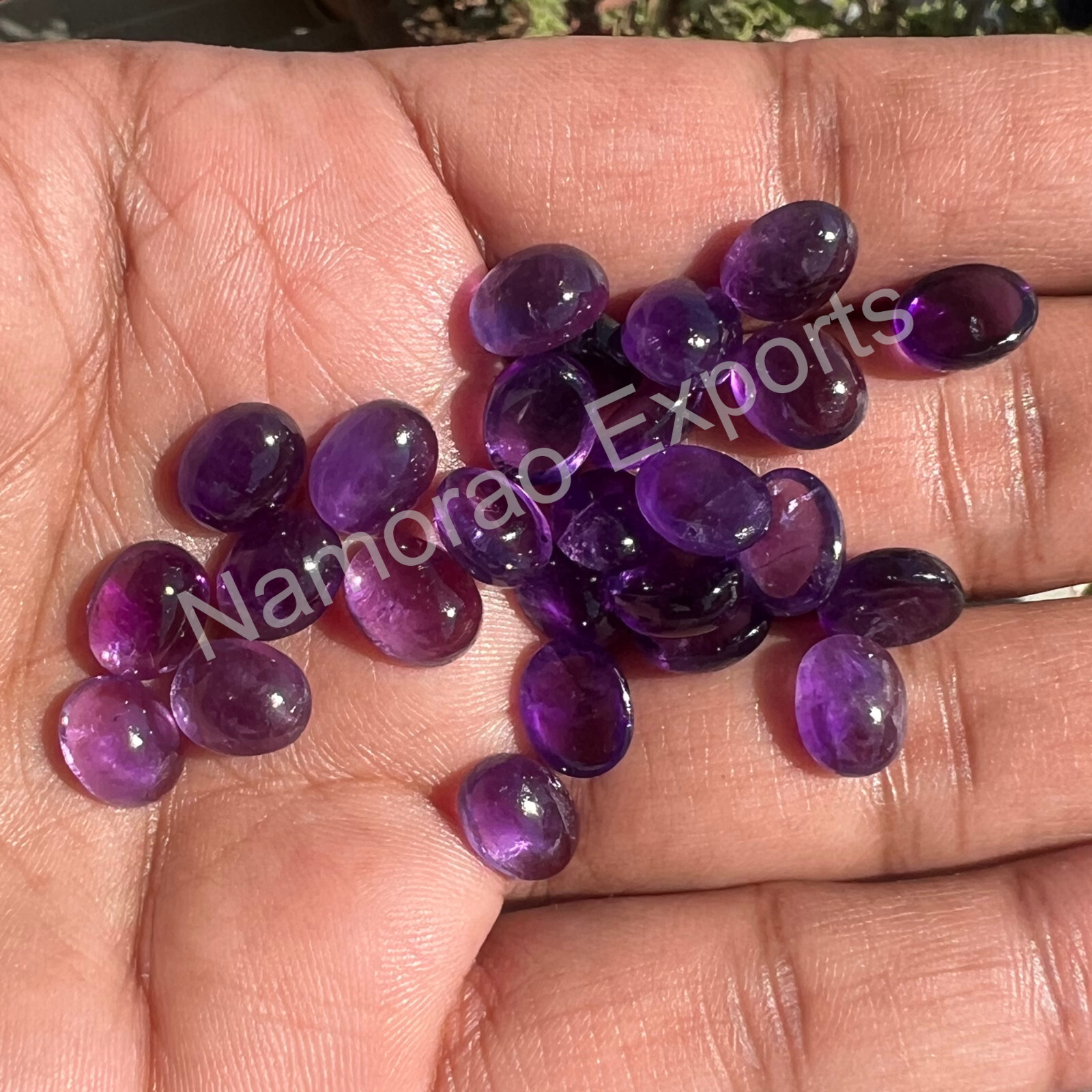 Natural Amethyst Oval 3×5 mm to 15×20 mm Cabochon Loose Gemstone Lot