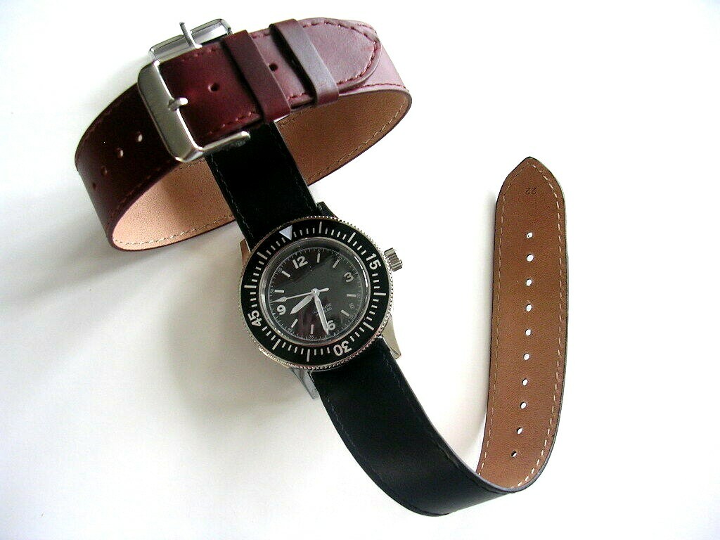 16mm Brown NATO 1pc. Bomber Pilot RAF Bund Oily XL watchstrap IW SUISSE 18 20 22