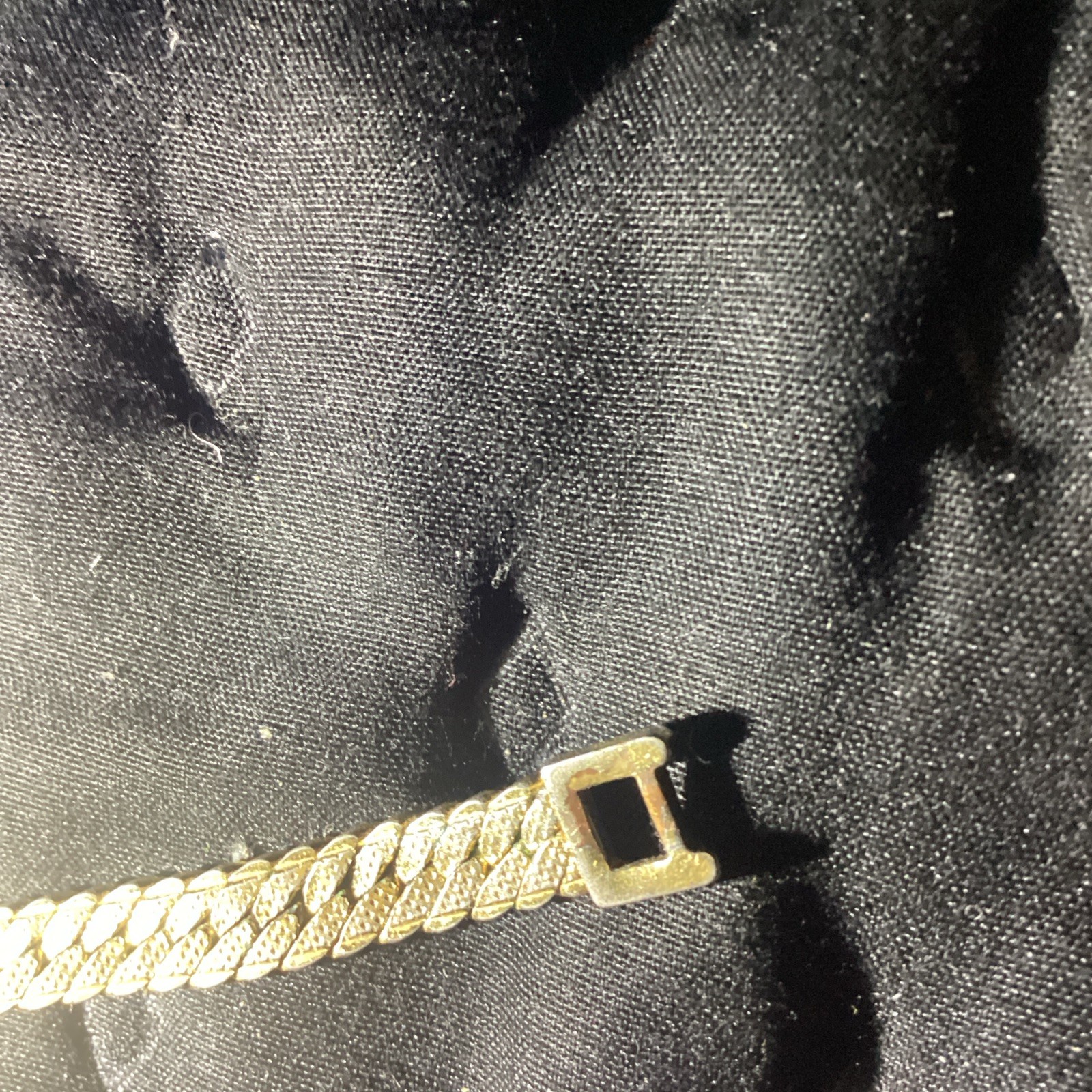 Vintage Gold ‘Monet’ Gold Filled Snake Style Chain/Choker Herringbone Bracelet