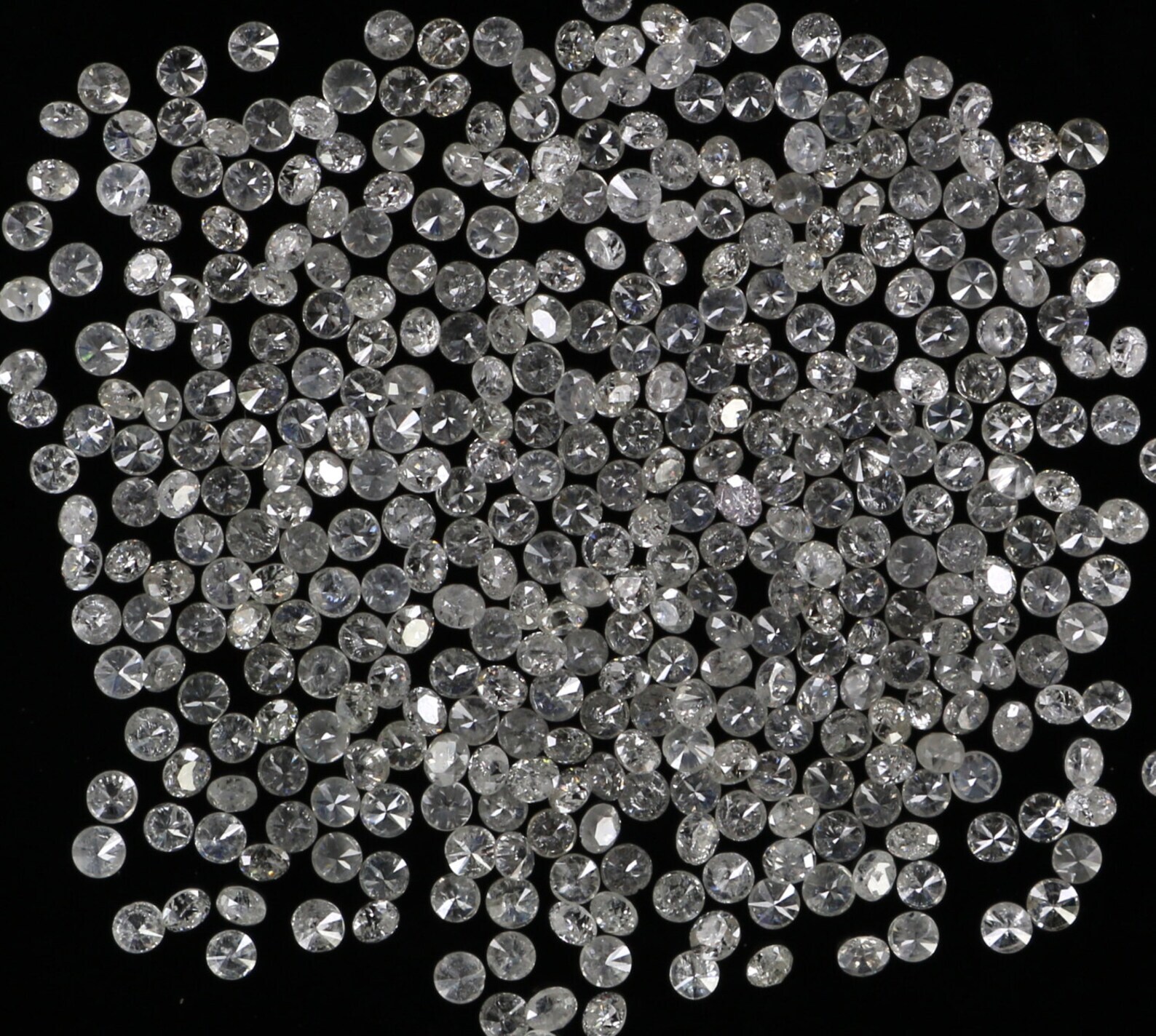 Real Natural Loose Diamond Round 100 Pcs Lot I1-I3 Clarity G-H White Color Q01