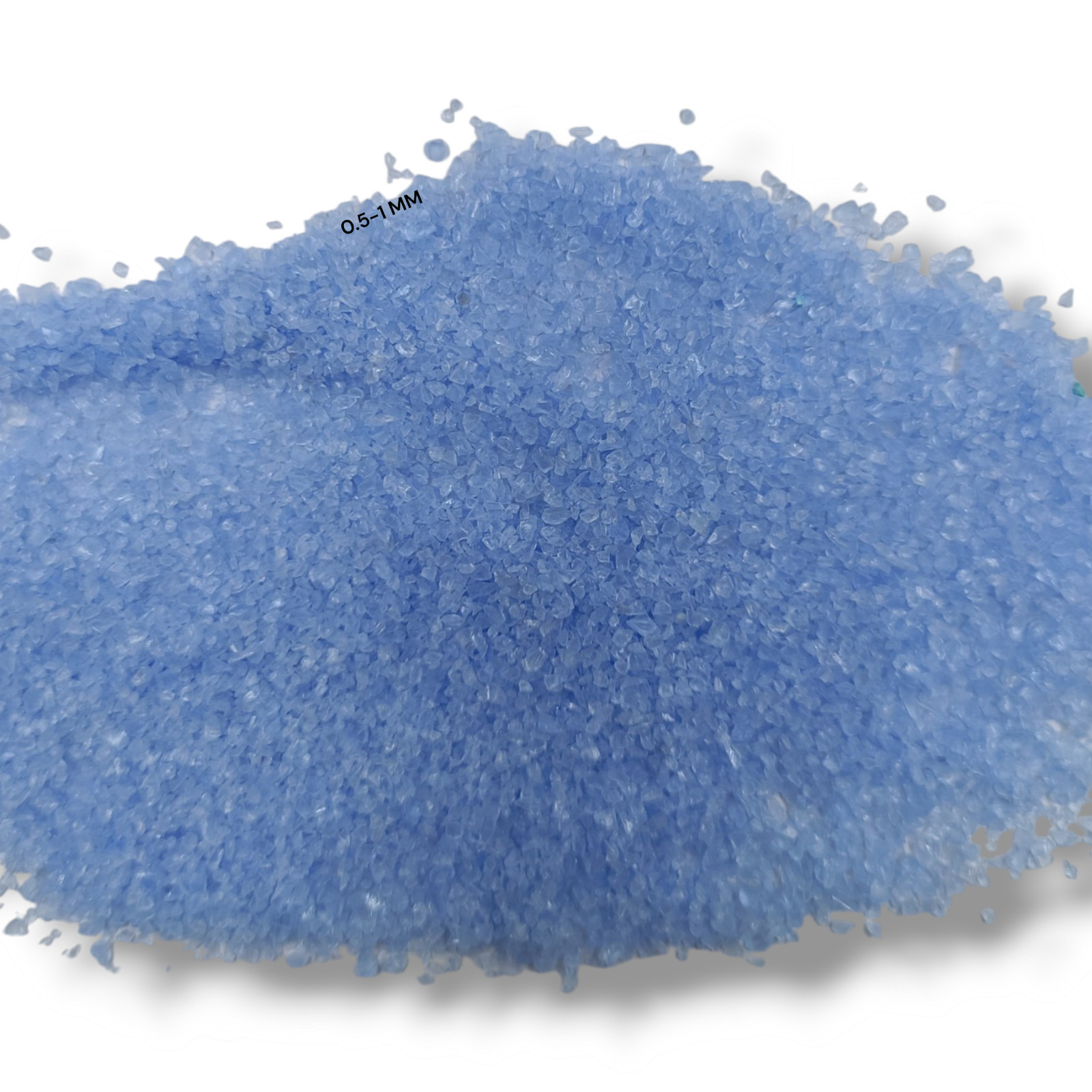 Crushed Opaque Blue Hydro Quartz Crushed Gemstone Coarse All Size For Inlays