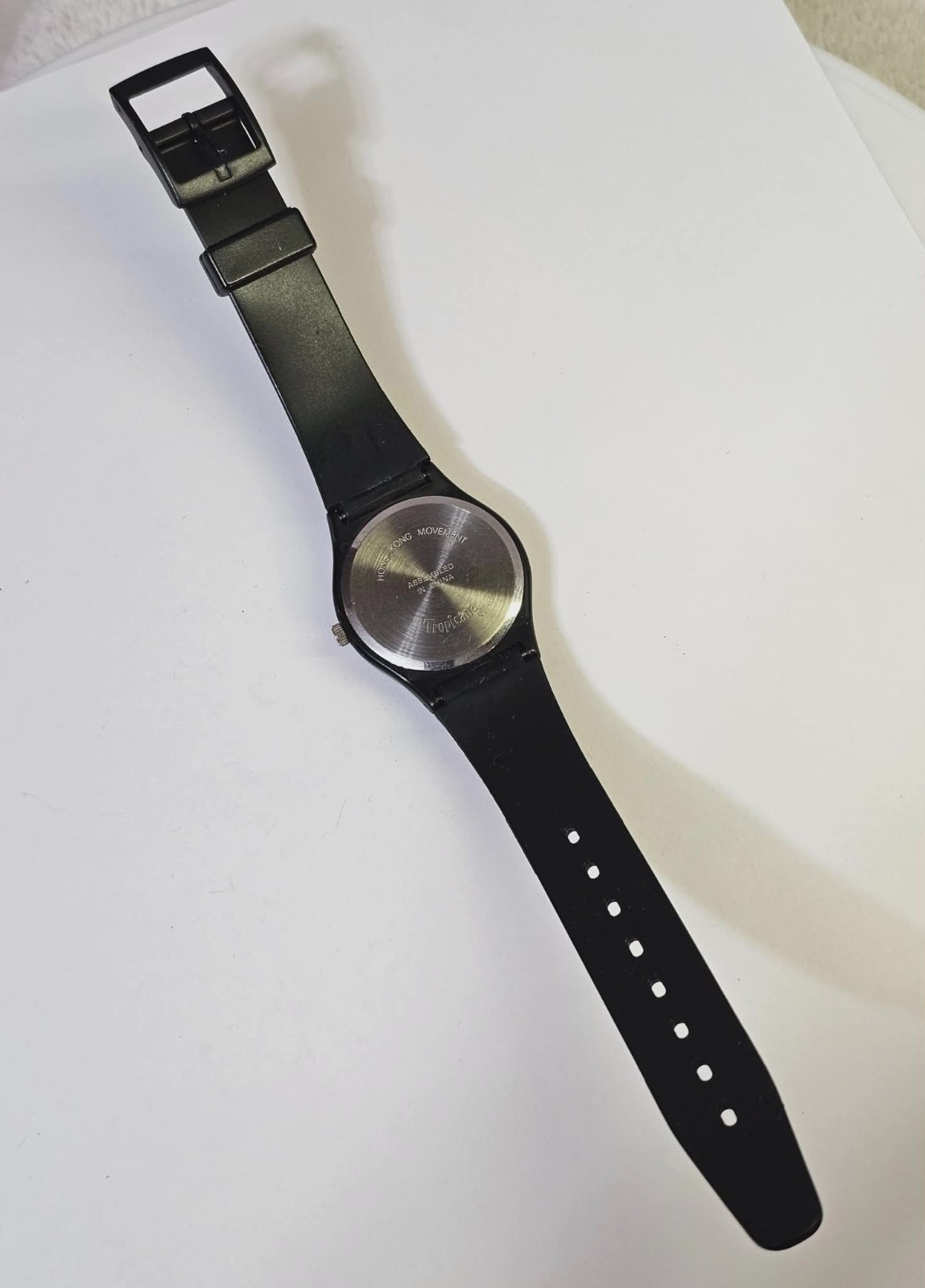 vtg Tropicana Watch Quartz Analog White Dial Promo- Untested- S299- READ