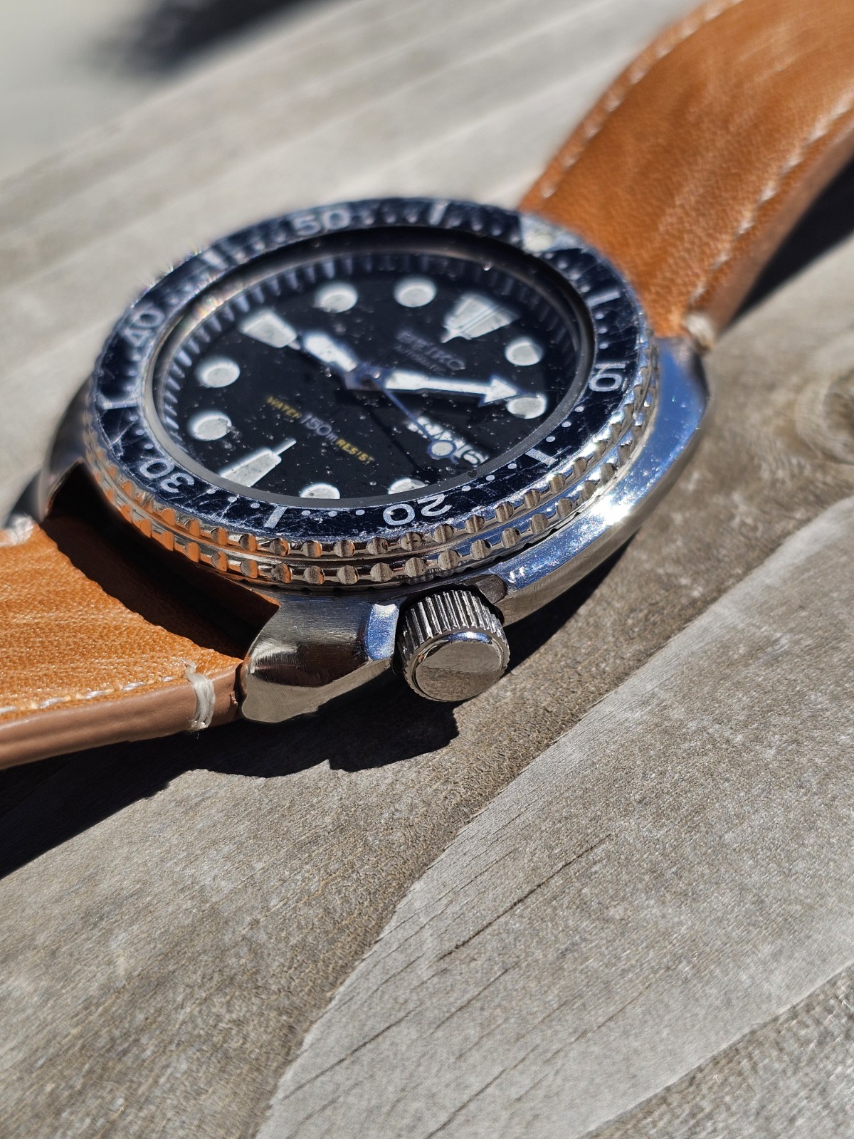 Vintage Seiko Automatic 6309-7040 Turtle Diver Fully Functional Day – Date.